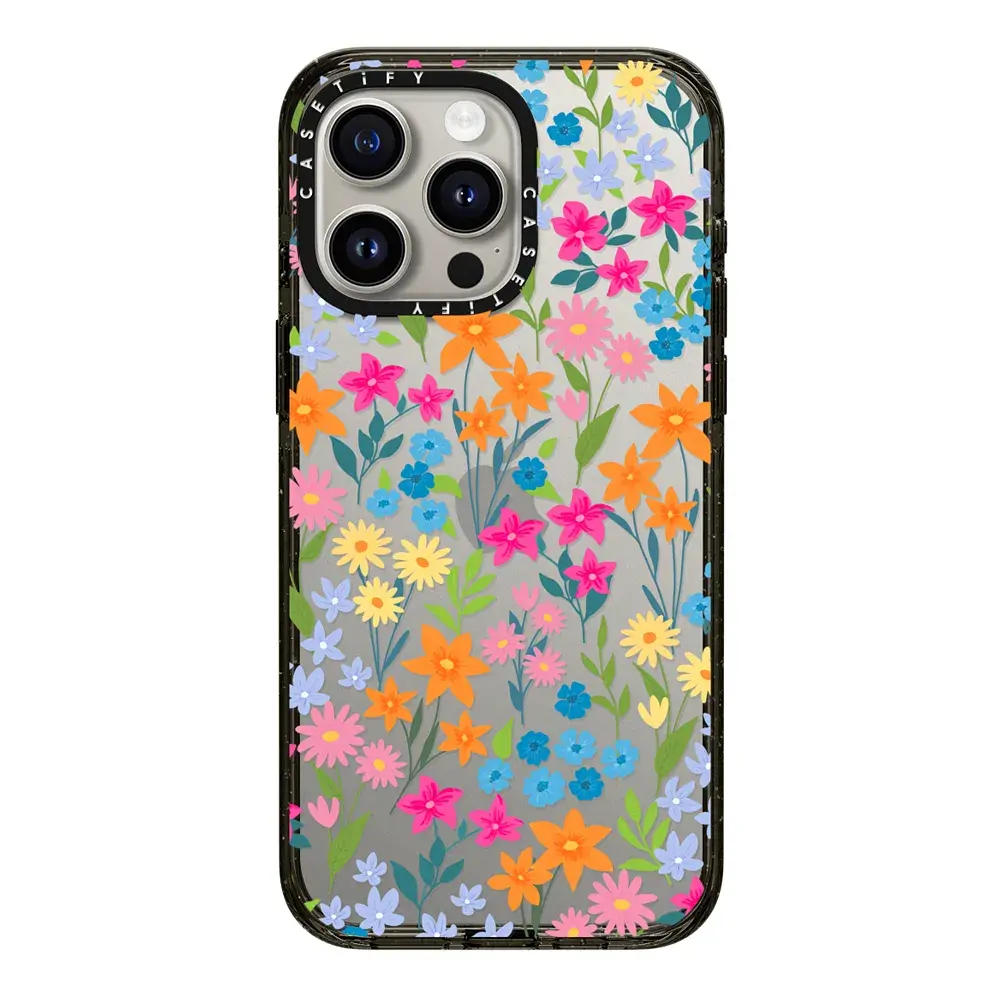 bright spring flowers - daisy floral pattern