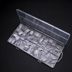 504pcs box-packed short square acrylic duckbill fully covered with matte nail sheets, lasting up to 4 weeks, easy to press, trim and color