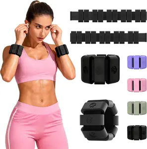 Adjustable Wrist Weights for Women Men, Leg Weights for Women 0.75lb-1lb-1.3lb Each for Walking, Yoga, Dance, Barre, Gym