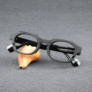 BETSION Nerd Square Acetate Eyeglasses Frames Classic Retro Reading glasses Men Women