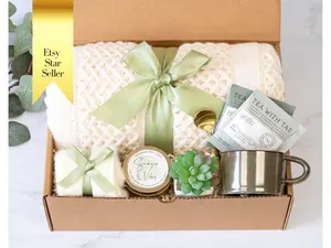 Condolence Gift Box, Hug In A Box, Sending you Sunshine, Get Well Gift, Care Package, Death of Mom, Parent, Mourning, Grieving, Sympathy, Xmas Gifts for Friends, Thinking of You | Trendy Gift Box