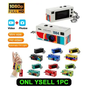 Mini Thumb Camera 1080P HD, Keychain Camera with Flash, Key Fob, Portable Video Recorder, Compact Design, Ideal for Travel & Daily Use, Keychain Flashlight