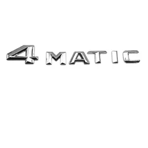 Suitable for Mercedes-Benz 4MATIC emblem, new C-Class, E-Class, S-Class, GLA, GLK four-wheel drive emblem, rear emblem, car sticker, electroplating