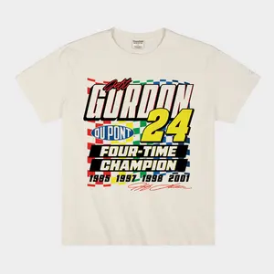 Retro Jeff Gordon DuPont Four-Time Champion Vintage Heavyweight Tee