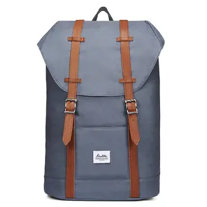KAUKKO backpack women men daypack with laptop compartment for 14 inch notebook for leisure job university travel hiking