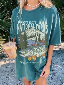90s National Parks Comfort Colors® Unisex Granola Girl Shirt Respect the Local Wildlife Tee Hiking Camping Clothes Wanderlust Shirt