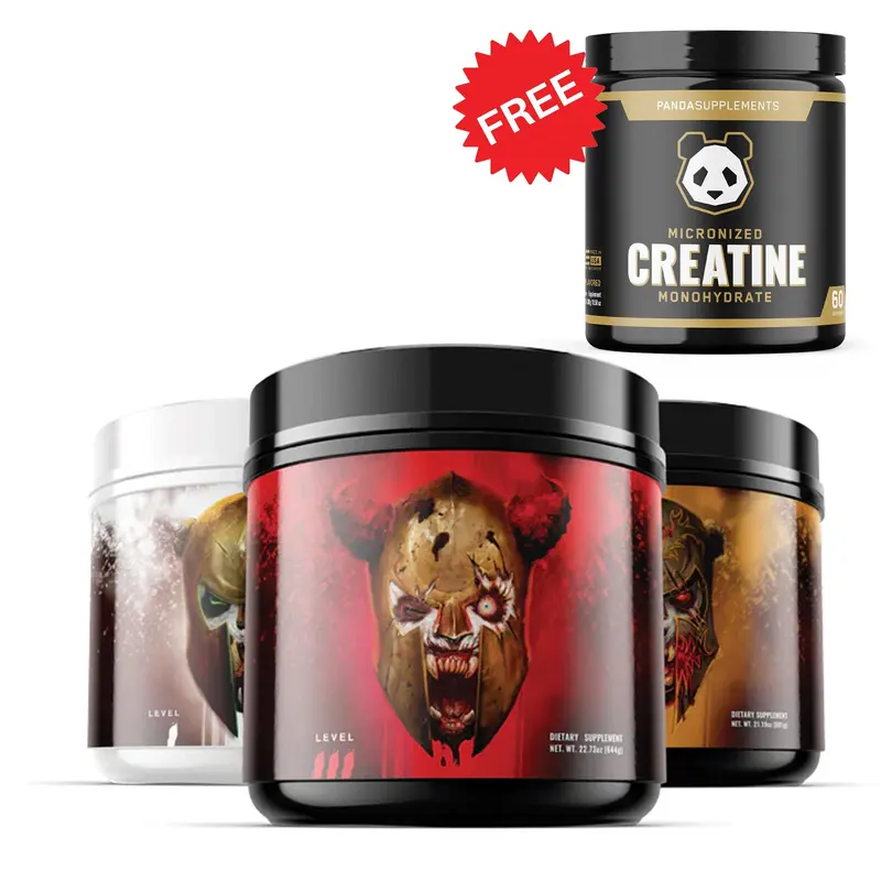 Panda Supps - PANDAMUS Pre Workout Choose your Level (Level I,II,III) Recovery Supplement