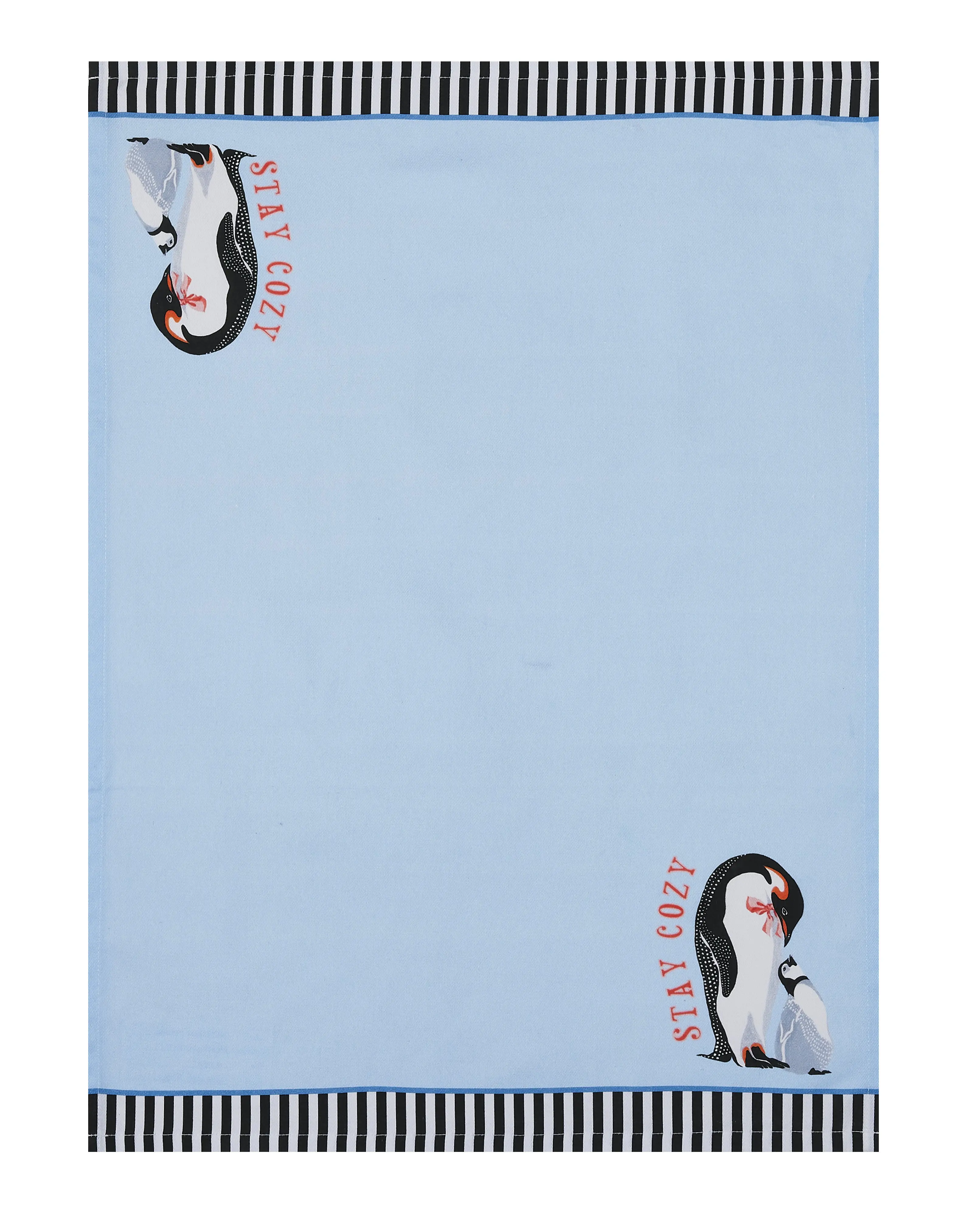 Christmas Penguin Kitchen Towel by Yvonne Ellen