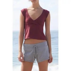 John Galt Women's Light Gray Marcie Sweat Shorts