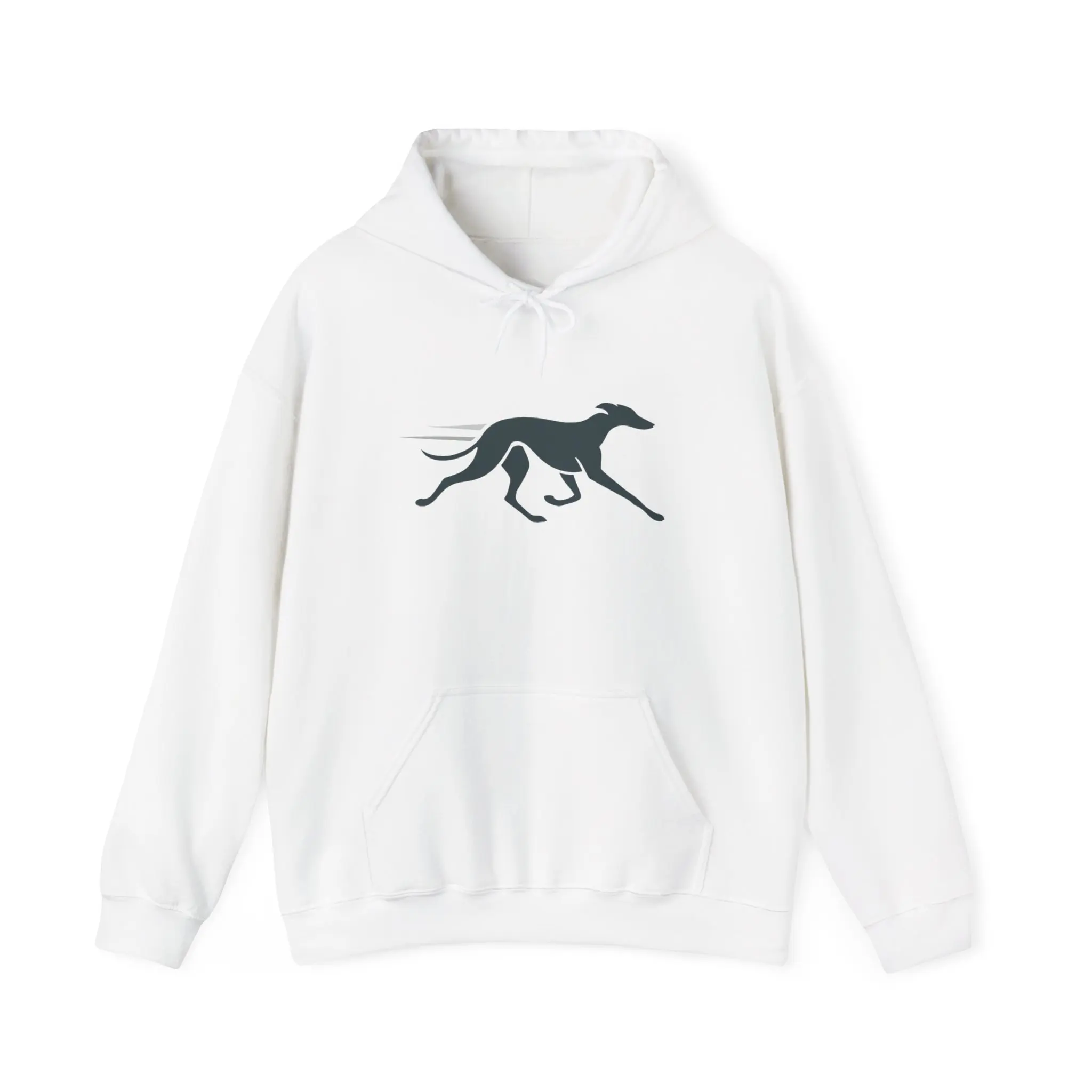 Greyhound Running Hoodie Minimal Greyhound Dog Sweatshirt