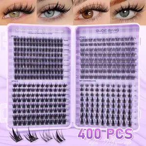 False Eyelashes for Home Lash Extension, Natural Look, Thickening and Lengthening, Dense Style, Mixed Length, 0.07mm Thickness