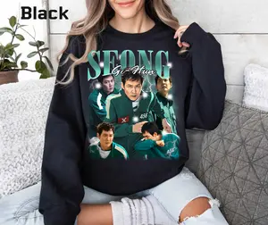 Player 456 Squid Game ss2 Sweatshirt, Trending Graphic Seong Gi Hun Sweatshirt, Vintage Squid Game ss2 Sweatshirts, Player 456 unisex Sweatshirts