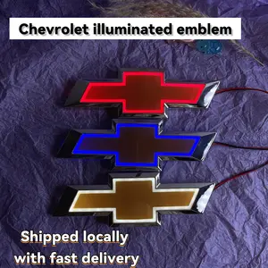 Suitable for Chevrolet Cars Chevrolet Emblem CHEVROLET Car Emblem Light Rear Emblem Cold Light Emblem 5D Car Emblem Light