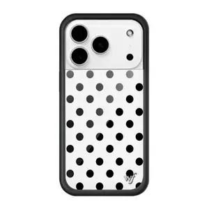 WF Phone Case Polka Dots Black/White/Brown/Yellow Polka Dots for iPhone 17/16/15 Pro Max