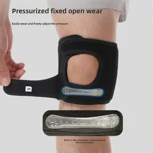 Knee Support Wrap, Knee Pair for Squats Deadlifts Leg Day Powerlifting Support  Adjustable Unisex Sporty Knee Support, Arthritis Support for Knee, Knee Supporter(Black)