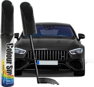 Black Car Touch up Paint, 12ml Quick Drying Car Touch up Paint Pen with Brush for Vehicles Scratch Repair Automotive Pen Scratch remover Repair kit