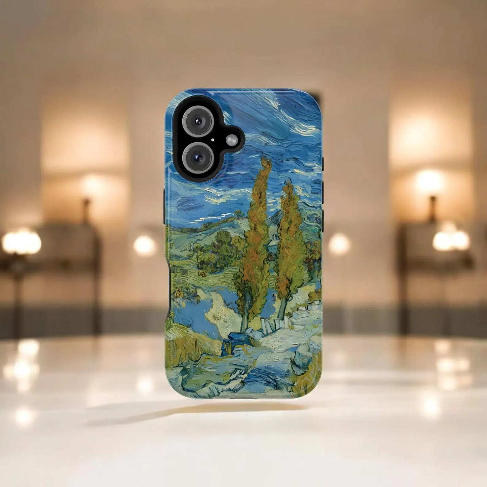 Van Gogh Landscape iPhone Case, Impressionist Art, Phone Cover
