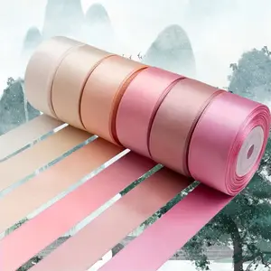 6 Pack Polyester Satin Ribbon 1 Inch, Multiple Colors, Perfect for Weddings, Bouquets, Packaging, Hair Accessories, 30 Yards Festival Party Decorations, Decor Gifts