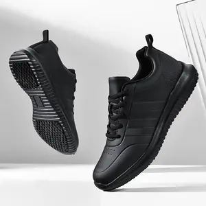 Chef Shoes – Water-resistant, oilproof, non-slip, breathable lace-up professional kitchen footwear for men; durable, comfortable, functional, stylish