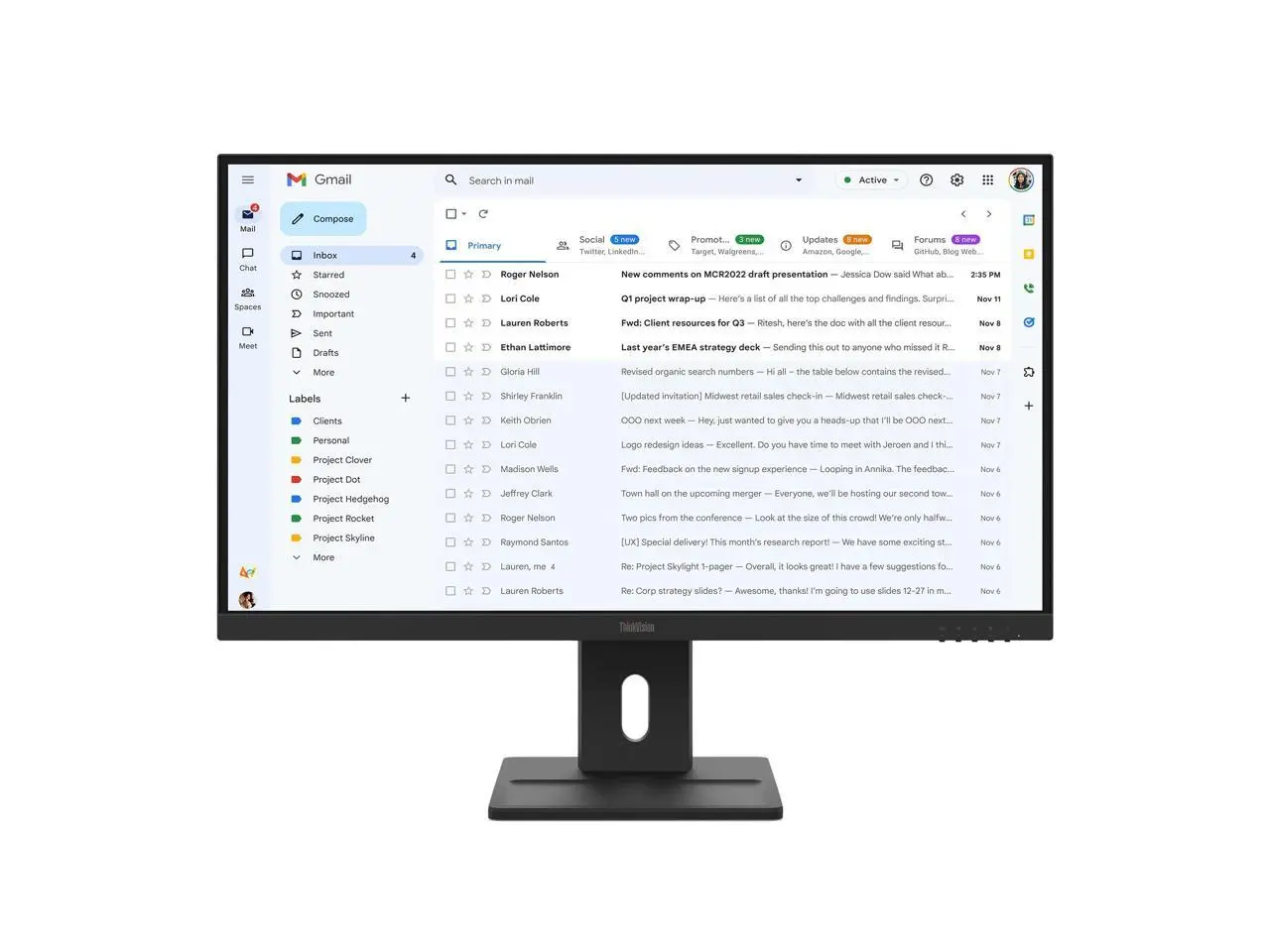Lenovo ThinkVision 27 inch IPS FHD 100Hz Monitor - E27-40 Lenovo ThinkVision 27 inch IPS FHD 100Hz Monitor - E27-40