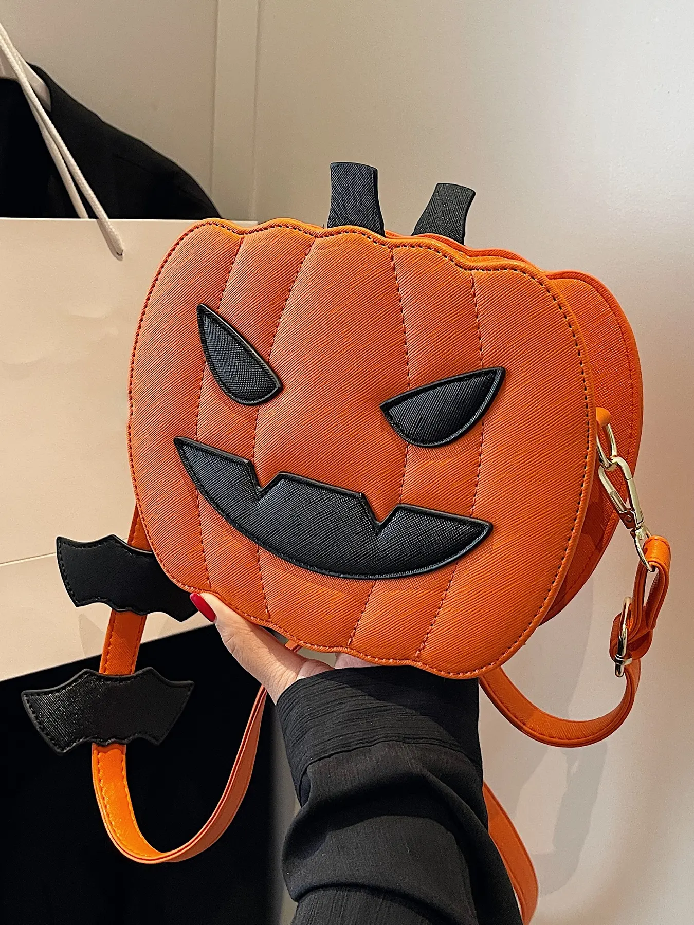 Halloween Pumpkin Shaped Women's Crossbody Bags, Crossbody Shoulder Handbag, Casual Shoulder Bag, Casual Fashion Bag, Trendy Shoulder Bag, Cute Cartoon Bag, Suitable for Halloween Use or as a Gift for Friends