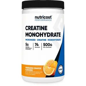 Nutricost Creatine Monohydrate Powder (500G) (Mandarin Orange)