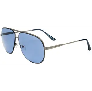 Guess Unisex 60 mm Shiny Gunmetal Sunglasses GF0208-08V-60