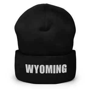 Wyoming Cuffed Beanie Beautiful Views