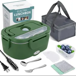 Portable Heated Lunch Box for On-The-Go Meals - Tableware