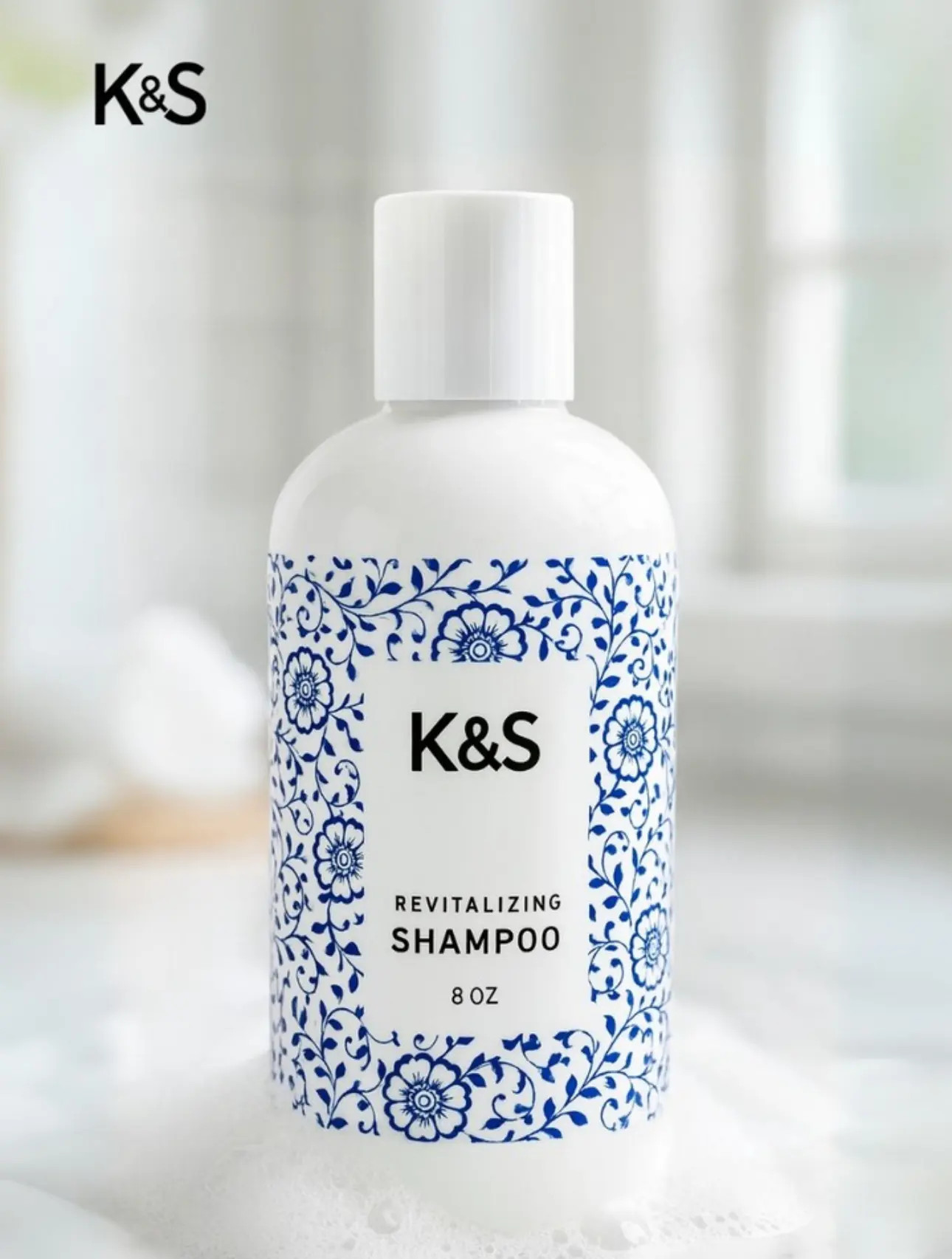 K&S Revitalizing Shampoo -  Organic Ingredients-Based, Sulfate-Free, Paraben-Free,