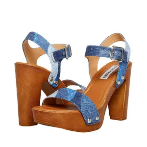Steve Madden Heatwave Platform Sandal Blue Multi  HEAT06S1-438 Women's