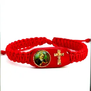 St Benedict Cross Red Bracelet