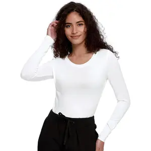 Underscrub Long Sleeve Women - Crew Neck Scrubs Undershirts for Nurse with Soft Fabric