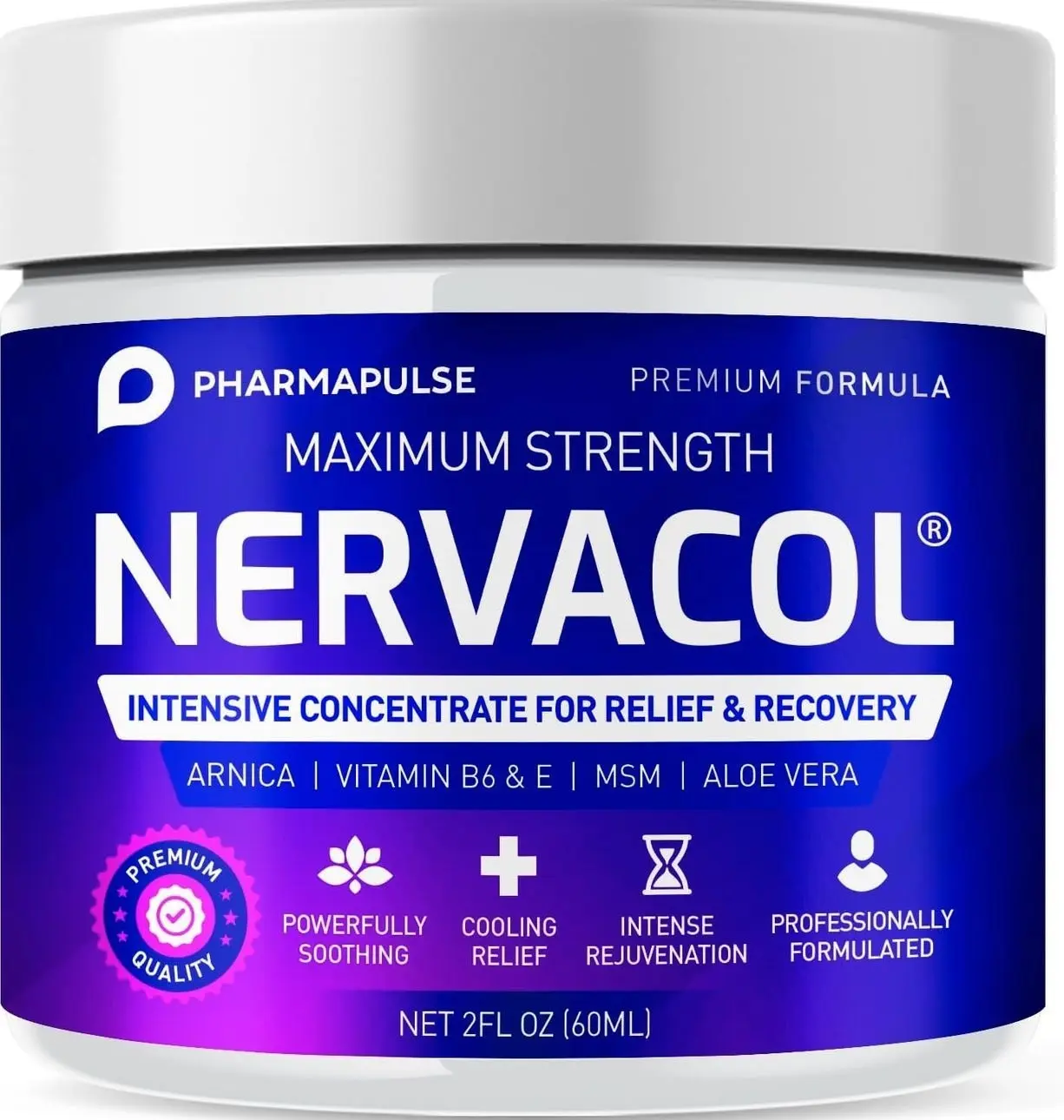 Pharmapulse Neuropathy Cream – Maximum Strength for Feet, Hands, Legs, Toes, Lower Back - Alpha Lipoic Acid, Arnica, Vitamin B6, Aloe Vera, MSM - Effective Soothing