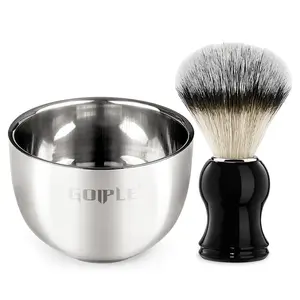 Men's Shaving Brush Set, Shaving Brush & Shaving Bowl, Shaving Tool Set for Men, Perfect for Wet Shaving, Men's Gift, Shaving Products