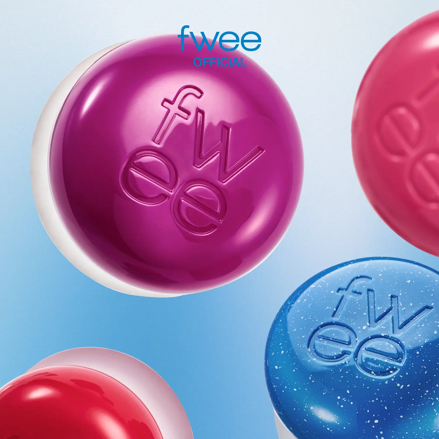 fwee Lip&Cheek Blurry Pudding Pot | Makeup Blush and Blurred Matte Lips | Pudding Texture, Airbrushed Finish | Multi-Use, High Pigment, Blendable | 3