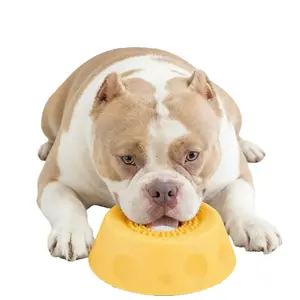 Dog 2-in-1 Slow Feeders Bowl - Rolling Ball Enrichment Feeder, No-Mess Liquid Treat Lick Bowl with Suction Cups