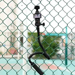 Pellking Flexible Twist Arm Mount Fence Stand for DJI OSMO Pocket 3/GoPro/Insta360/Smartphones | Mount for Fence,Tripod, Selfie Stick & Handlebar