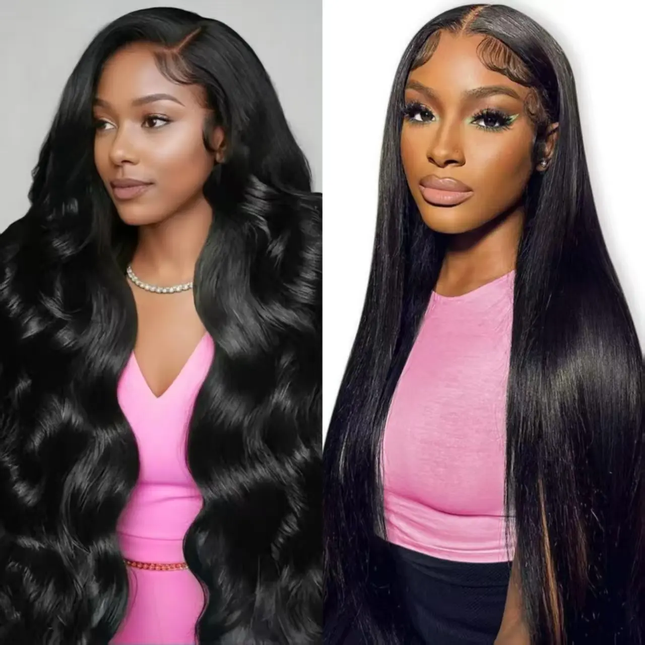 [Combo sale 32"&22"] "  2 wig" Body Wave 13x4Lace Front Wigs Human Hair with Baby Hair 180% DensityHuman Hair Wigs