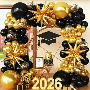 Black and  Balloon Garland Arch Kit for 2026 Graduation Birthday Party  Bachelorette Party Prom Anniversary Decorations