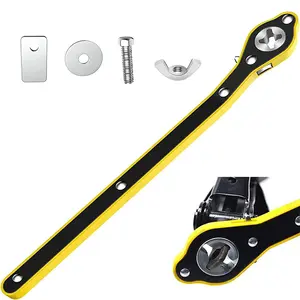 360° Swivel Labor-Saving Car Jack Ratchet Wrench, Labor-saving Handheld Ratchet Wrench for Car, Jack Wrench Ratchet, Lug Wrench with Long Handle, Positive & Reversal Knob Design Car Jack Wrench,Heavy Duty Wrench