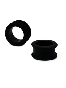 Silicone Lightweight Flexible Soft Ear Plugs, Large Size Double Flared Expander, Hollow Ear Gauges, Ear Lobe Expander, Piercing Jewelry