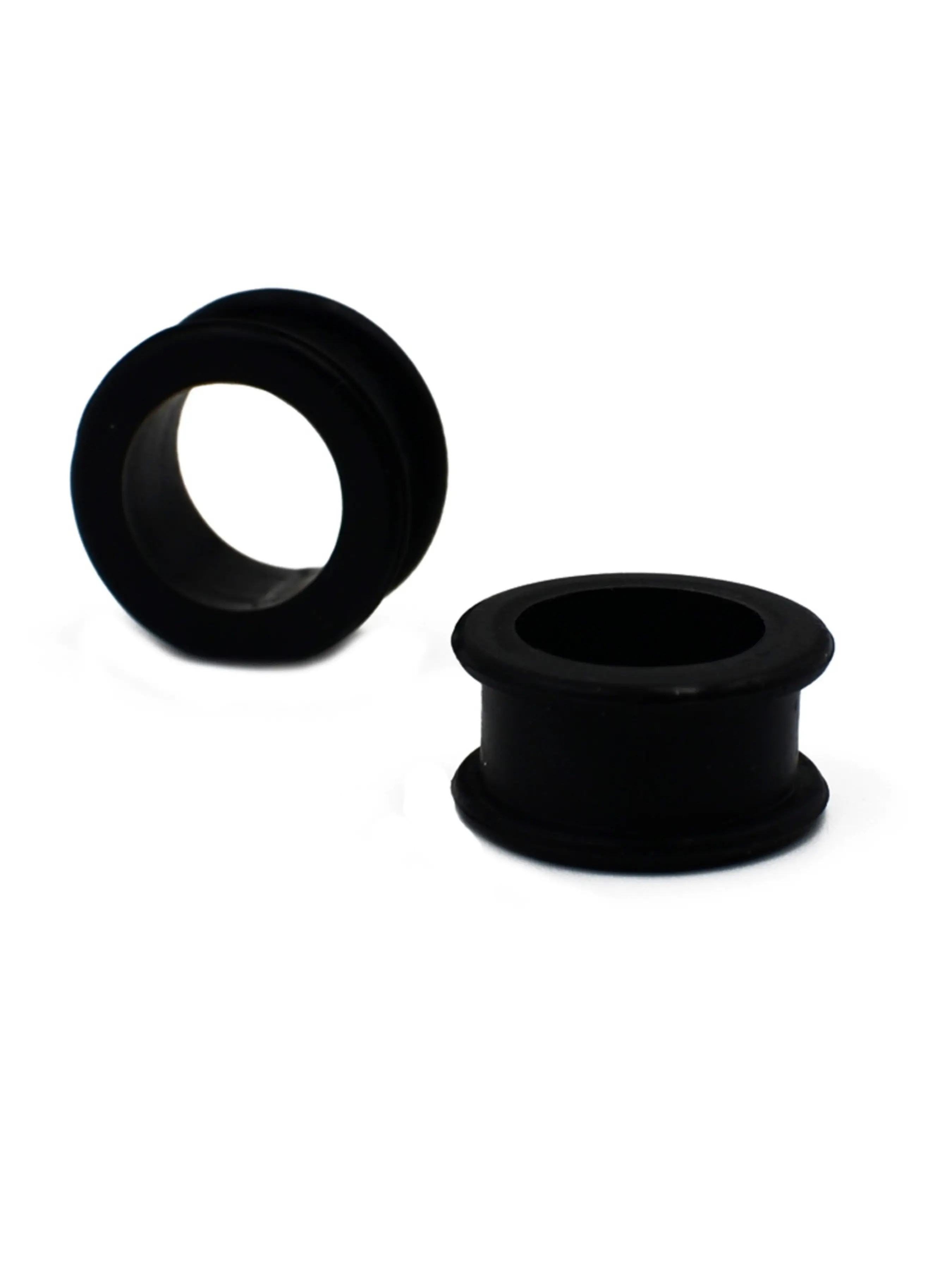 Silicone Lightweight Weightless Flexible Soft Ear Plugs, Large Size Double Flared Expander, Hollow Ear Gauges, Ear Lobe Expander, Piercing Jewelry