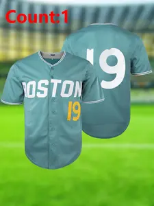 New Baseball Jacket Embroidered Sport Training Vest V Neck Short Sleeve Button-Up, Sports and Training, Loose Fit, All Seasons