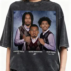 Victor Wembanyama Dylan Harper Stephon Castle Basketball Graphic Tee