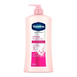 Vaseline Healthy Bright UV Extra Brightening Gluta Ceramide Body Lotion 480ml - Deep Hydration, Gentle for Daily Use body Moisturizer