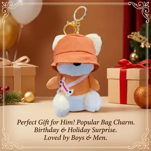 Cute Plush Keychains Stylish Backpack Charms Trendy Animal Keyrings Holiday Gifts Perfect Presents for Kids and Couples