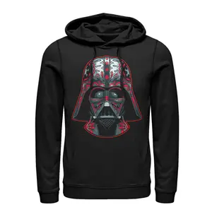 Men's Star Wars Darth Vader Helmet Markings Pull Over Hoodie