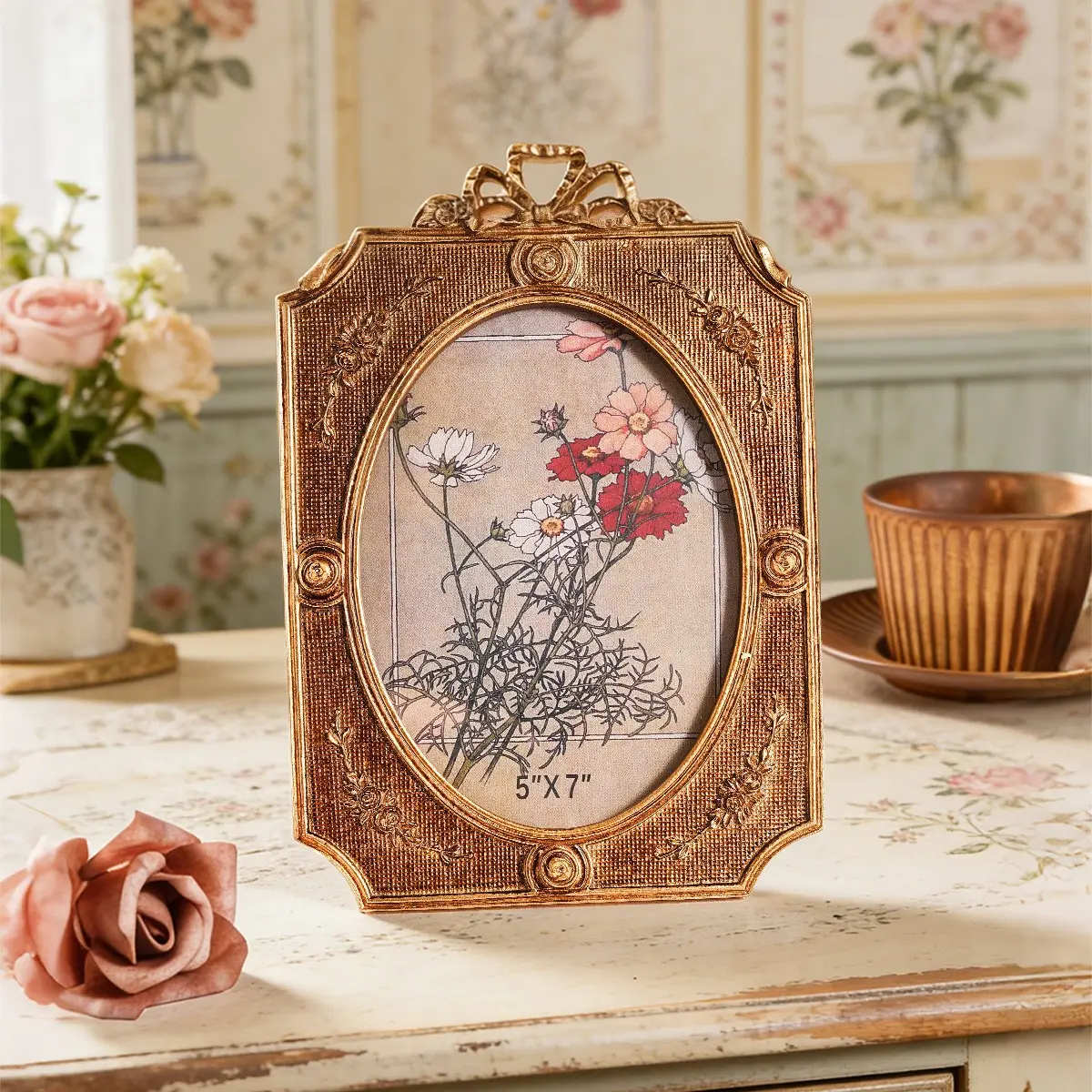 Modern Simple Resin Photo Frame, Desktop Decoration, Home Decor Accessory, Multi-Style Available, Horizontal & Vertical Use, Suitable for Bedroom Office, High Quality Frame
