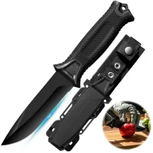 Portable Stainless Steel Multi-Function Kitchen Knife - Fixed 1 Piece Fruit and Steak Cutting Tool for Home.Restaurant.Hiking Fruits and Vegetables
